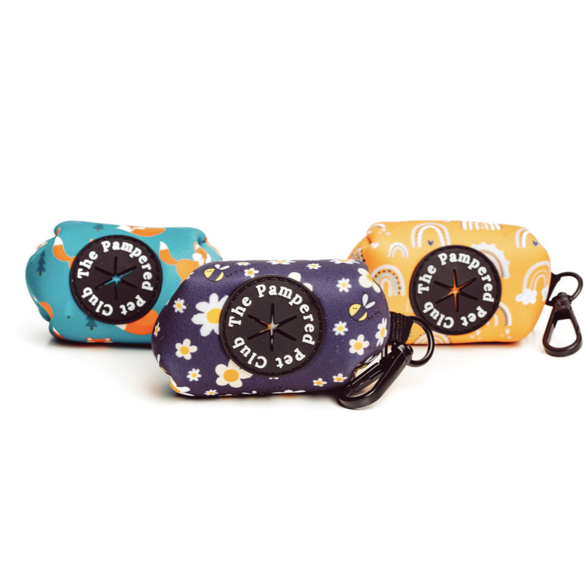 The whole collection of poop bag holders - The Pampered Pet Club
